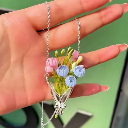 Flower Bouquet Necklace
