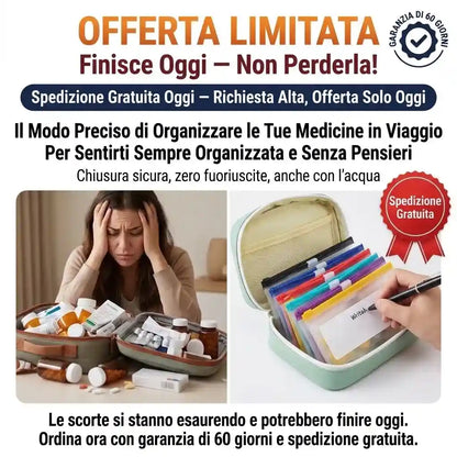 Organizer Pillole da Viaggio